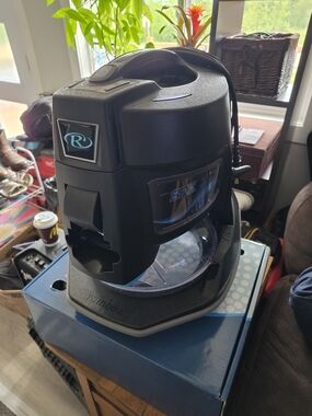 Rainbow SRX Canister Vacuum Cleaner - Black with Blue Accents